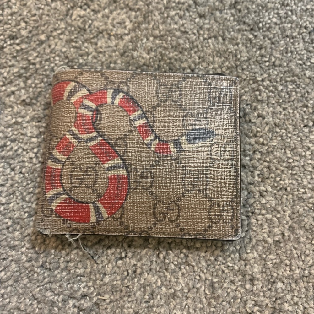 Gucci King Snake Supreme Wallet